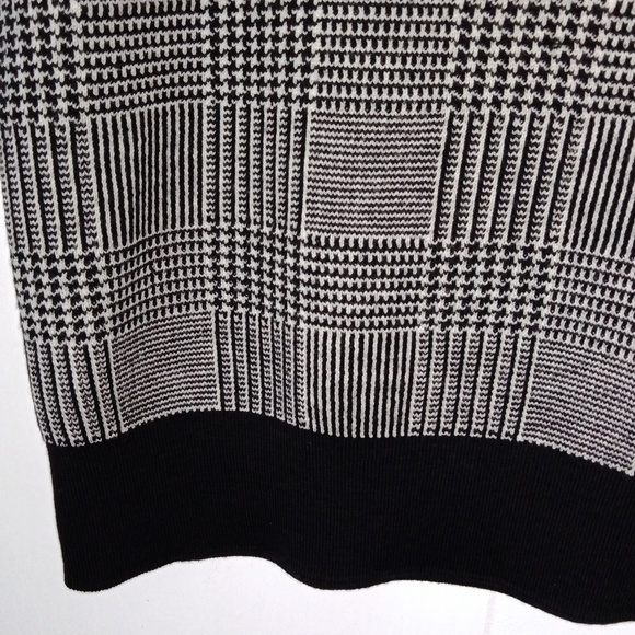 Pendleton Sweater: Classic Herringbone Black White Sleeveless Turtleneck Size L - Picture 2 of 6